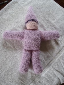 Knitted doll - Finished
