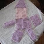 knitted doll - sqaures