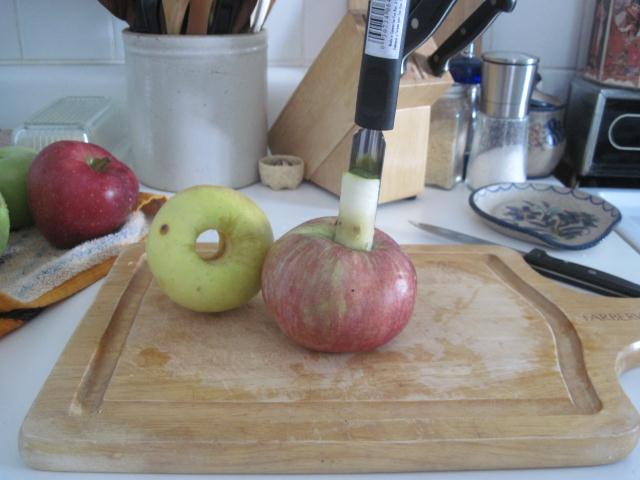 coring apples