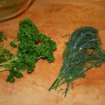 Beet salad herbs