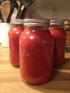 Tomato sauce done