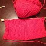 Washcloth first section
