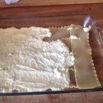 Lasagna cheese layer