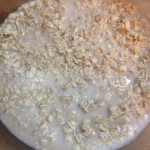 Granola oats soaking