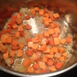 Kale soup sweet potato added