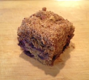 P & B coffee cake served