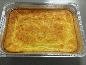 Egg cheese casserole done
