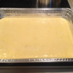 Egg cheese casserole in pan
