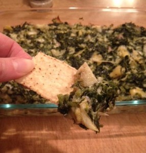 Spinach dip done