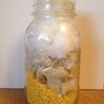 Lotion bar in jar