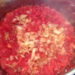 Tomato soup onion added